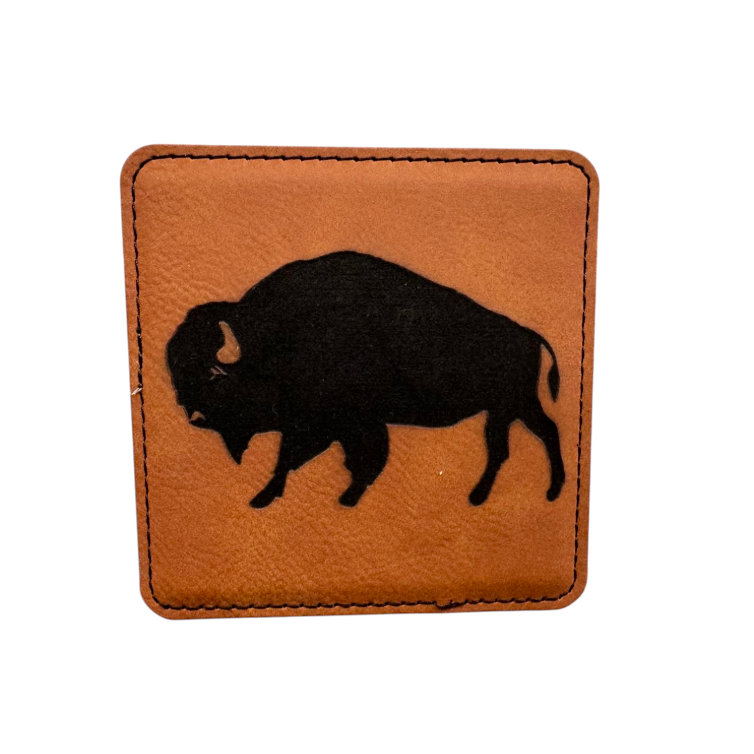 Buffalo Leatherette Engraved Coaster (set of 6)