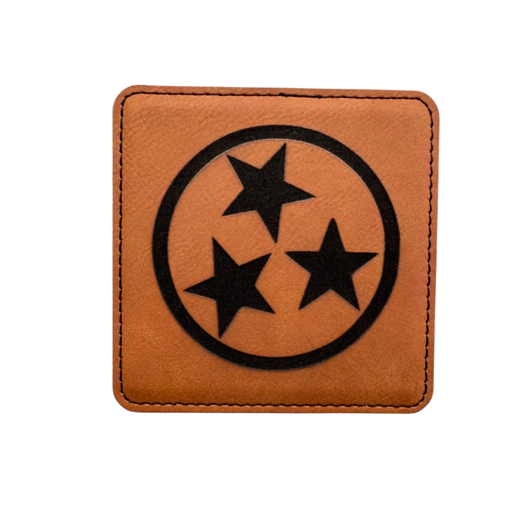 Tristar Leatherette Engraved Coaster (set of 6)